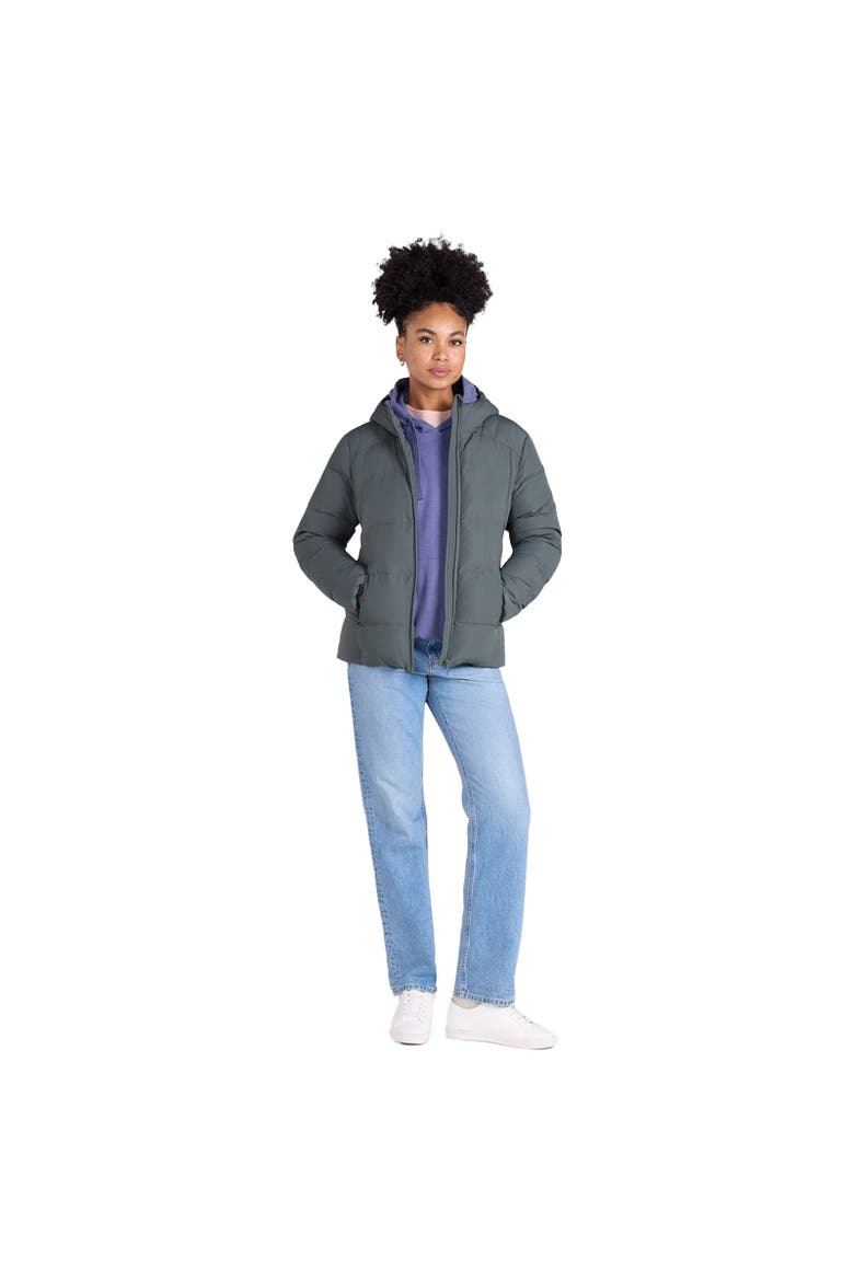 Tech Midweight Down Jacket, Alternate, color, Dark Khaki