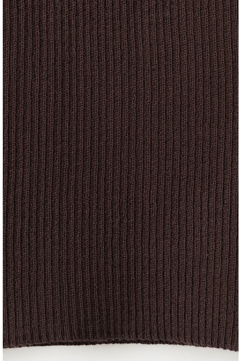 Cotton Blend Rib Sweater Tank, Alternate, color, CHOCOLATE