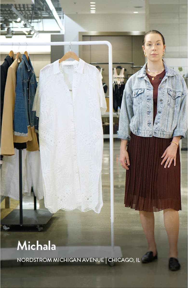 Meria Broderie Shirtdress, sales video thumbnail