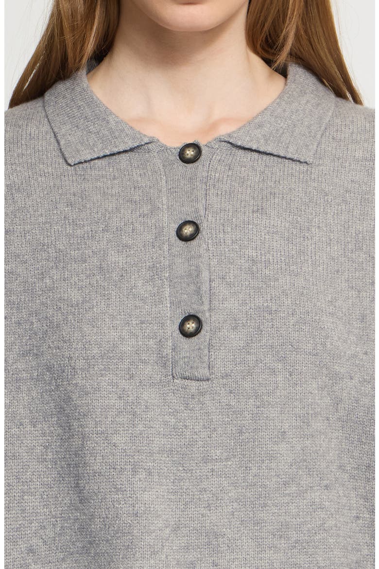 Ihalize Knit Polo, Alternate, color, ALLOY MELANGE