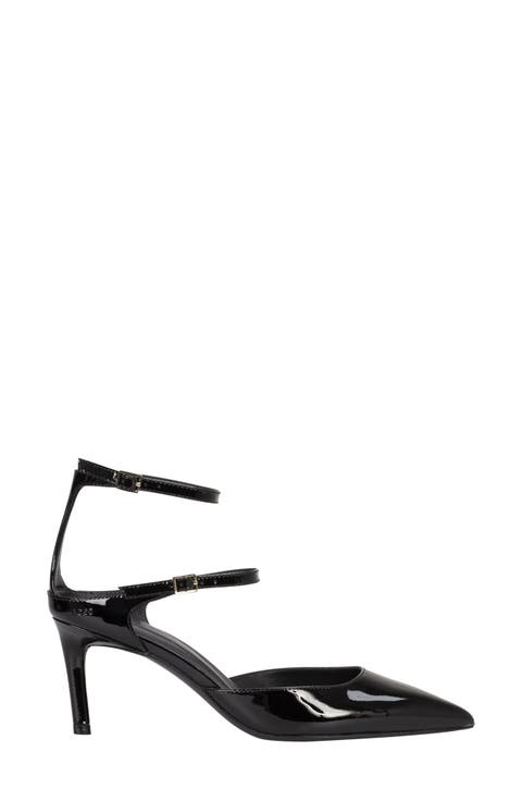 Gracey Ankle Strap Pointed Toe Pump (Women)