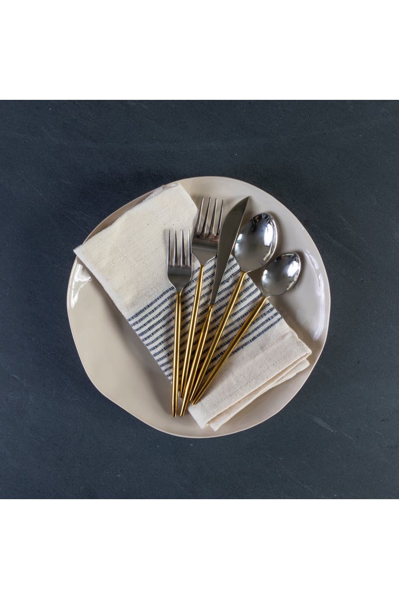 Sun and Moon Flatware Set, Alternate, color, Gold