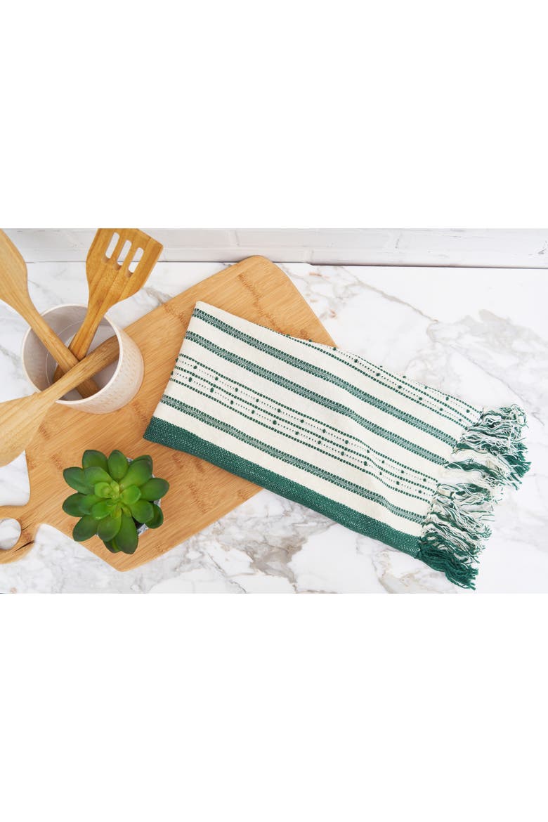 Oriana Jungle Dishtowel, Alternate, color, Green