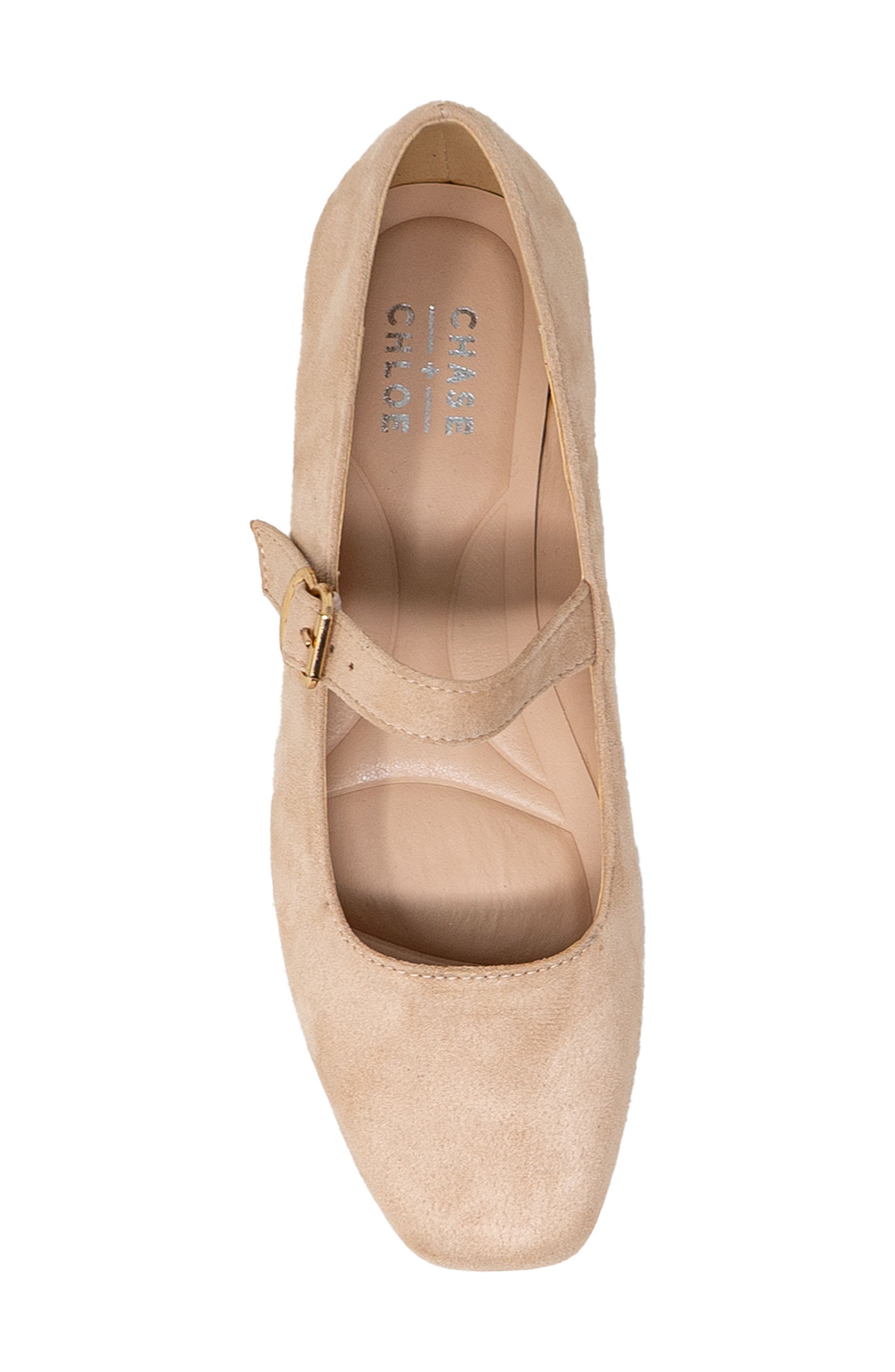 Mary Jane Flat, Alternate, color, BEIGE SUEDE
