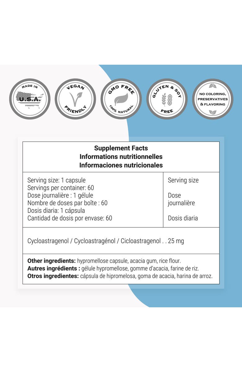 SuperSmart Cycloastragenol 20mg, Alternate, color, NO COLOR