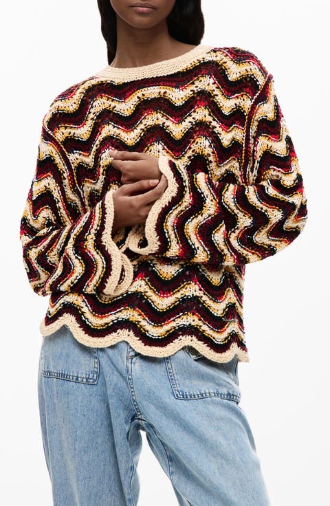 Zigzag Crochet Sweater