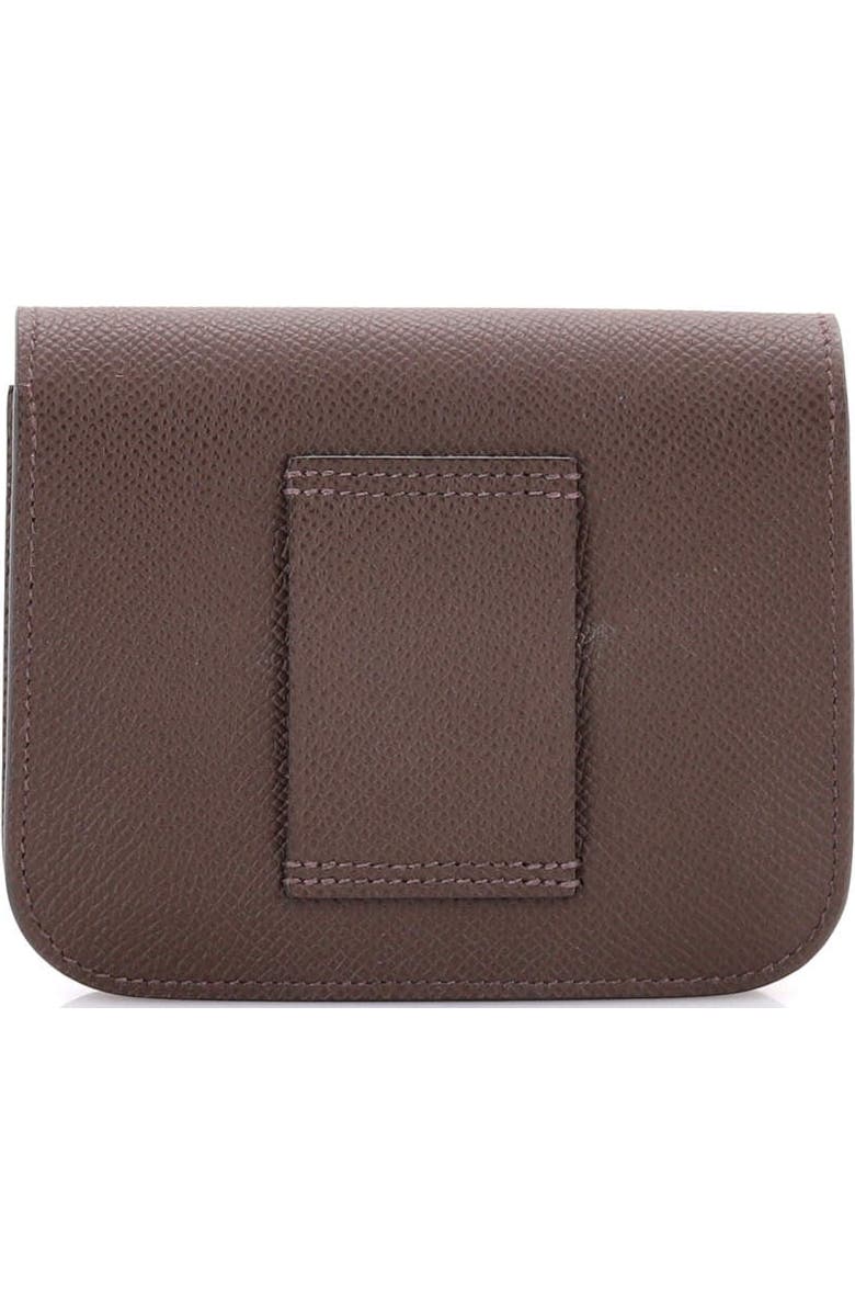 Pre-Owned Hermes Constance Slim Wallet Epsom, Alternate, color, Ecorce