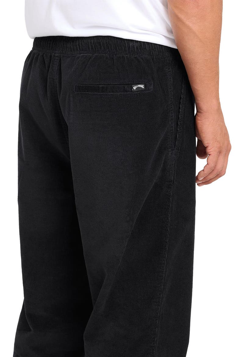 Larry Layback Corduroy Pants, Alternate, color, BLACK