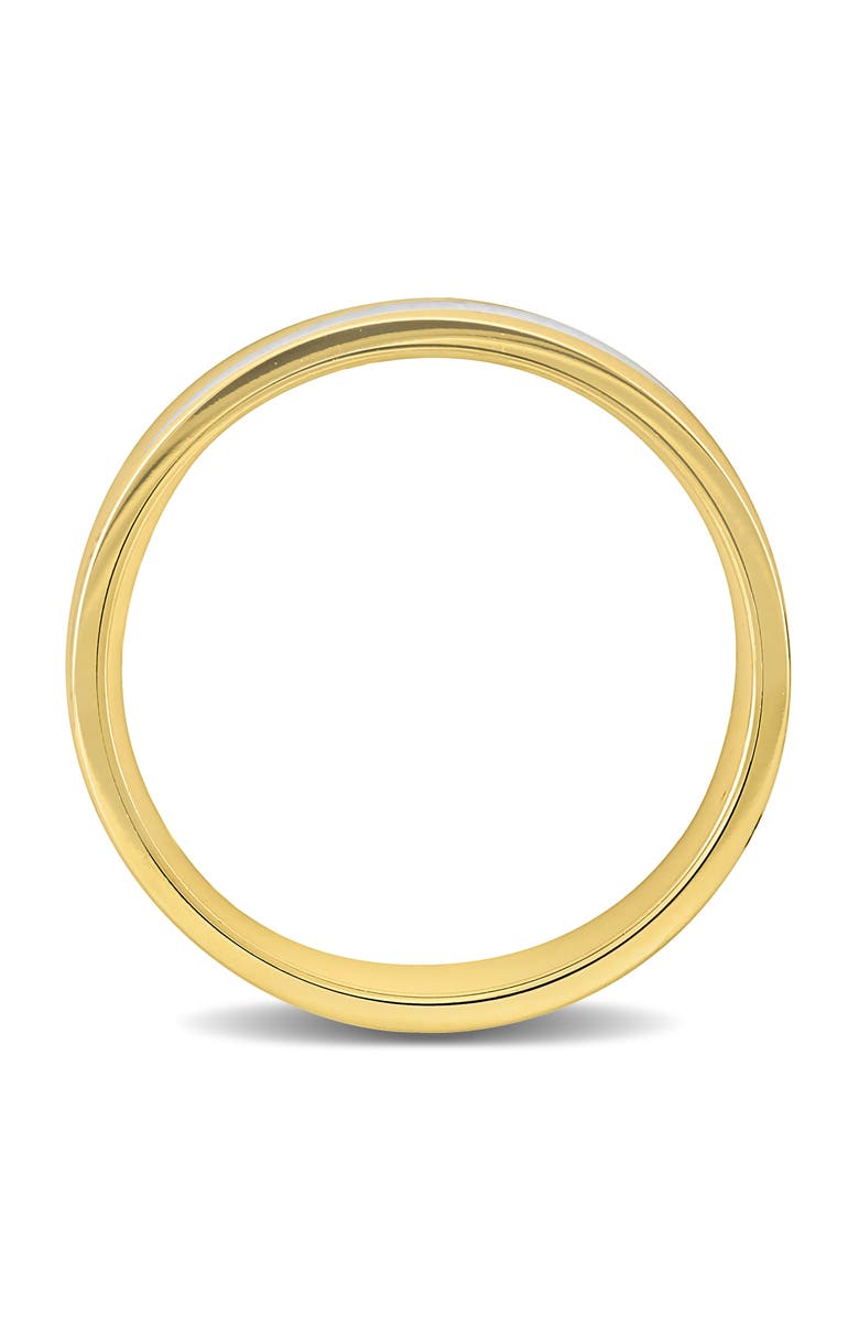 Julianna B. Men's Brushed Finish Wedding Band 14k Two-Tone, Alternate, color, 14K Gold