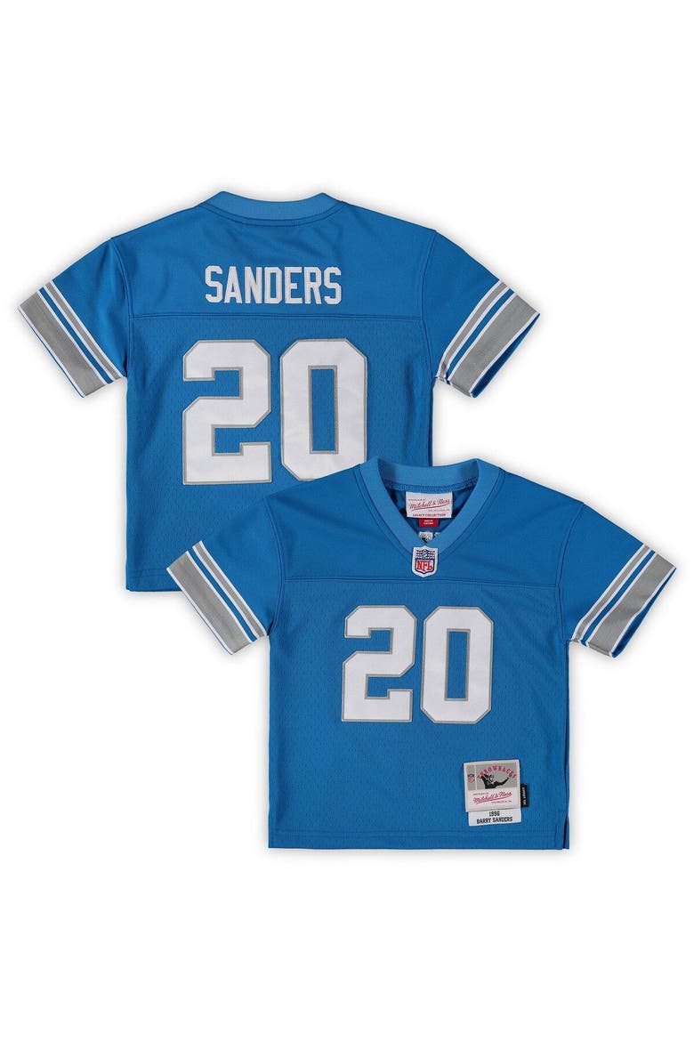 Toddler Mitchell & Ness Barry Sanders Blue Detroit Lions 1996 Retired Legacy Jersey, Main, color, Blue