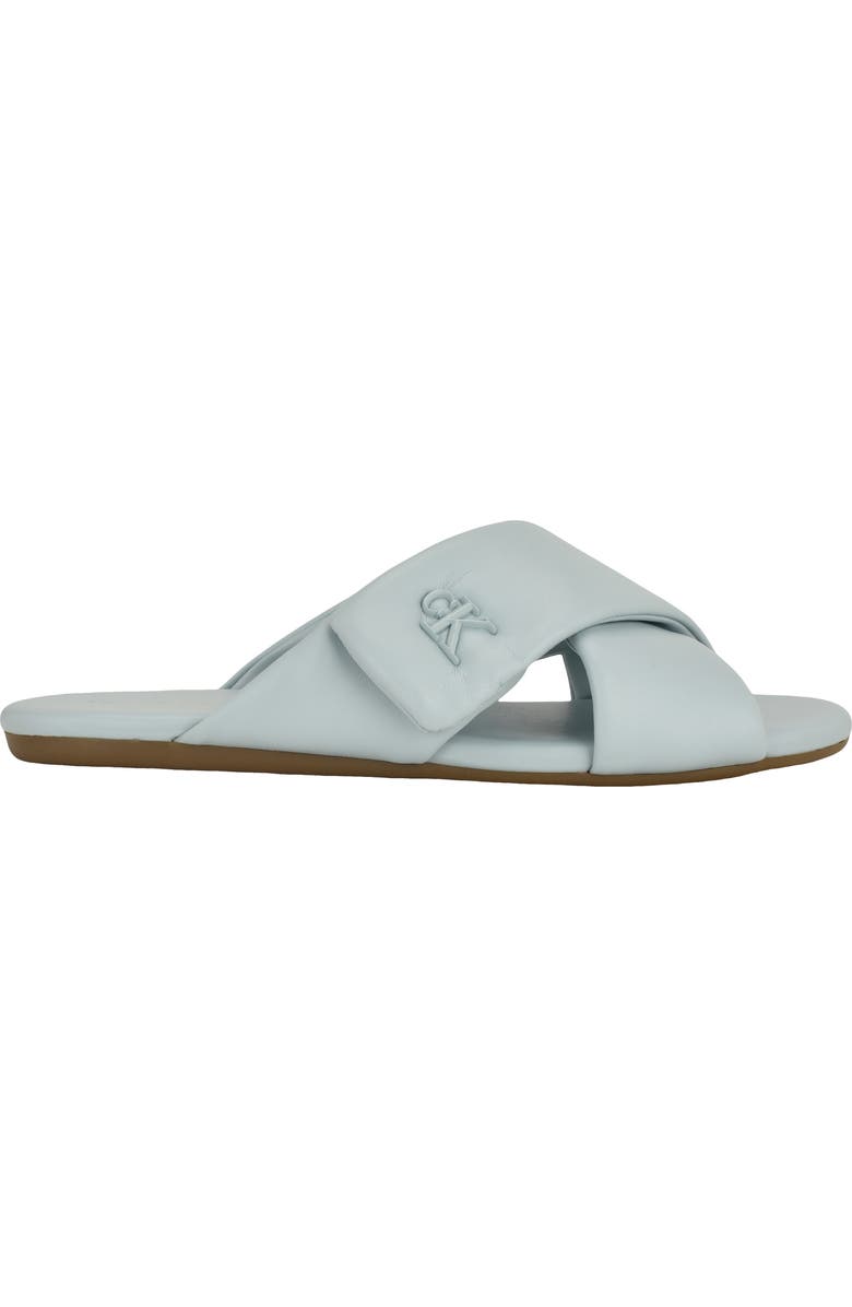 Calvin Klein Renley Slide Sandal, Alternate, color, Light Blue