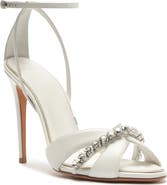 Alexandre Birman Georgina Crystal Ankle Strap Bridal Sandal