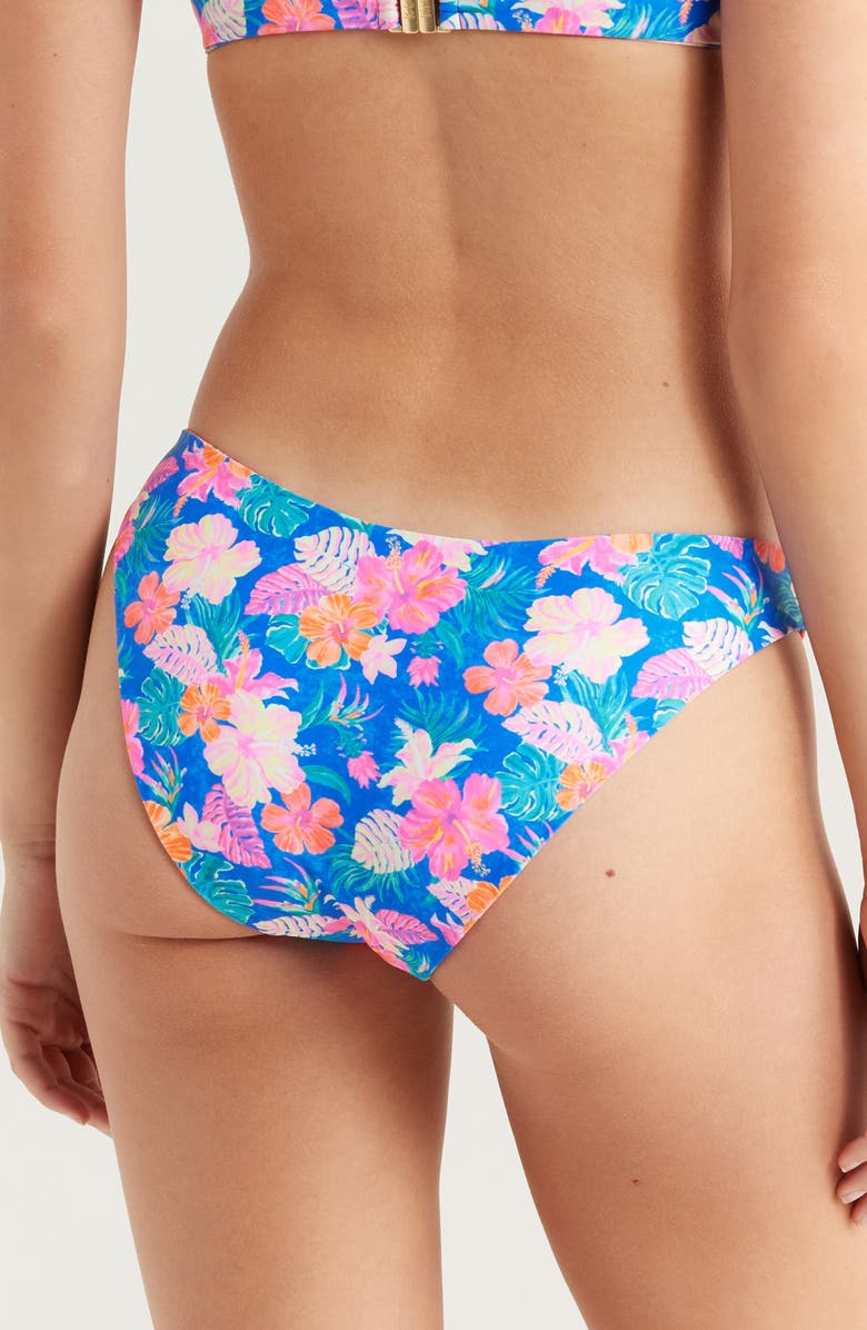 Kulani Kinis Minimalist Bikini Bottoms, Alternate, color, Electric Palms