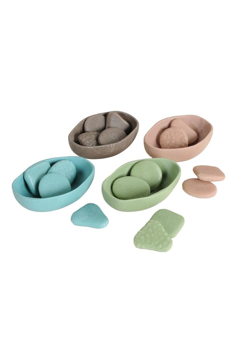 Yellow Door Rustic Textured Sorting Stones, Main, color, Multicolored