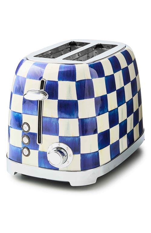 Mackenzie-childs Mackenzie Childs Royal Check 2-slice Toaster In Blue