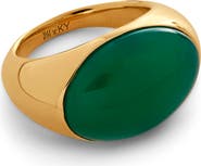 Monica Vinader x Kate Young Onyx Dome Ring