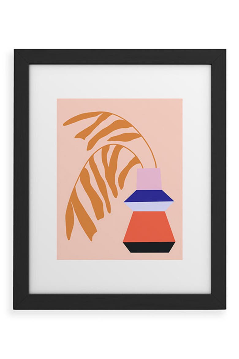 Say Hi Framed Wall Art, Main, color, BLACK FRAME 8X10