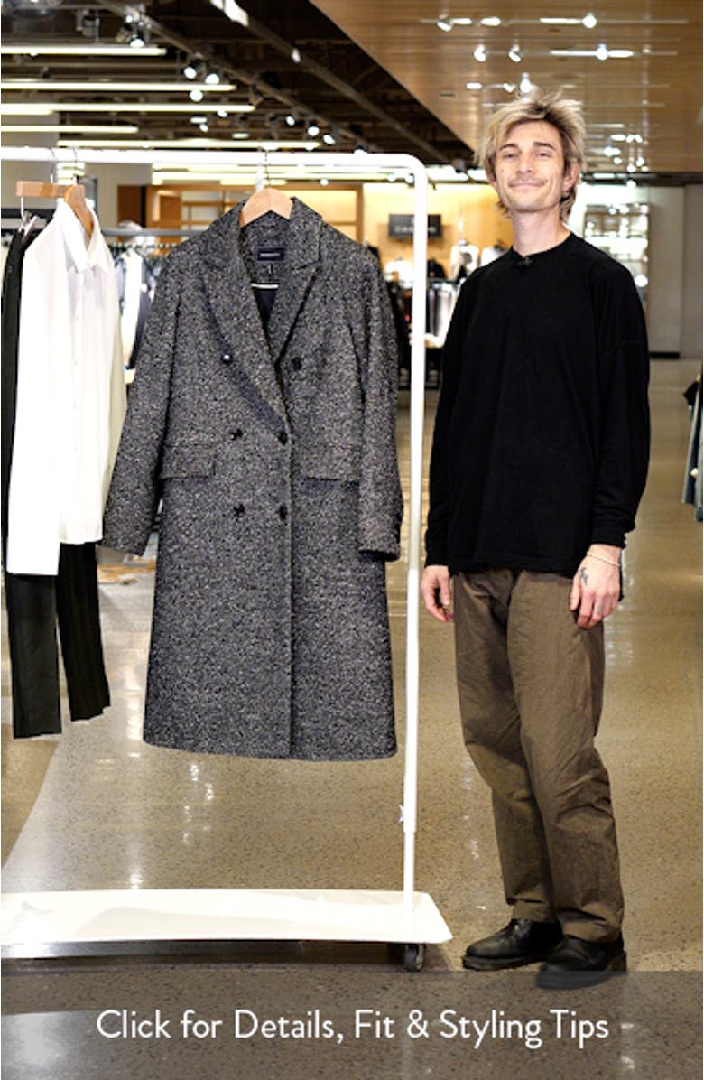 Slim Fit Double Breasted Coat, sales video thumbnail