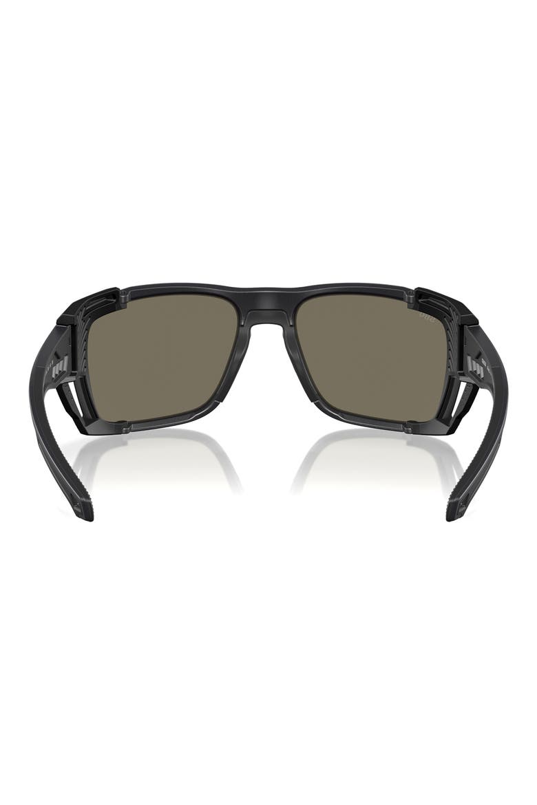 King Tide 8 60mm Polarized Rectangular Sunglasses, Alternate, color, BLUE