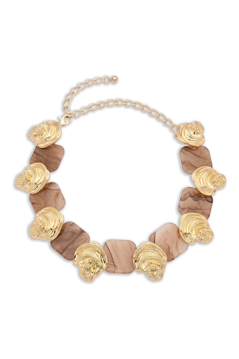 Lillian Statement Necklace, Alternate, color, GOLD