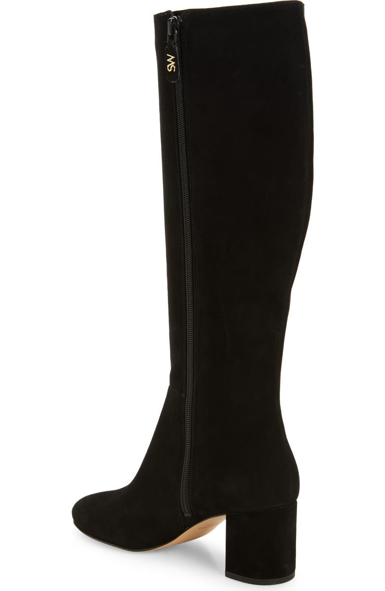 Stuart Weitzman Celina Zip Boot, Alternate, color, Black
