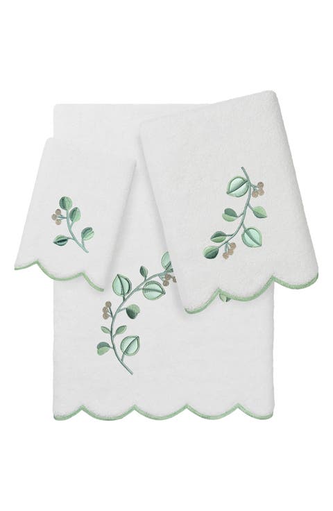 Wild Branch Scallop 3-Piece Towel Set