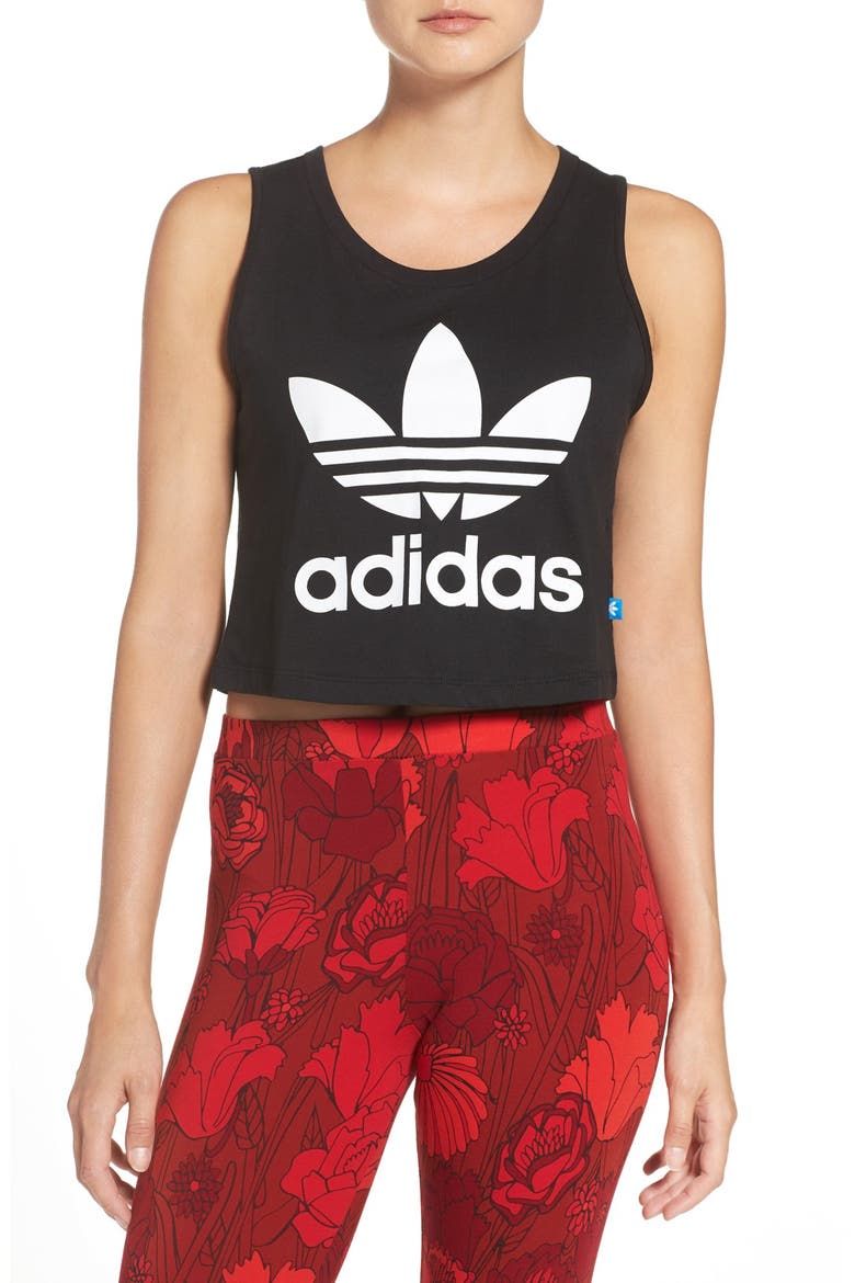 Originals Trefoil Crop Muscle Tee video