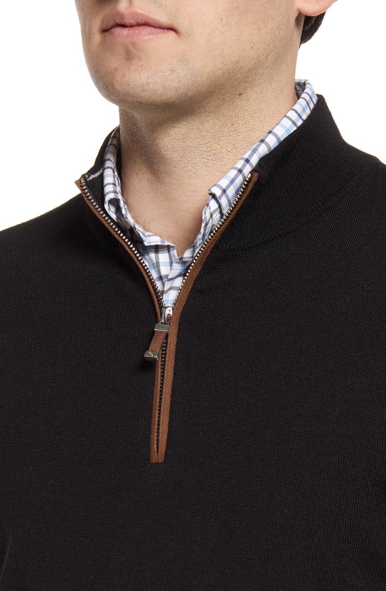 Peter Millar Autumn Crest Wool Blend Quarter Zip Pullover, Alternate, color,
