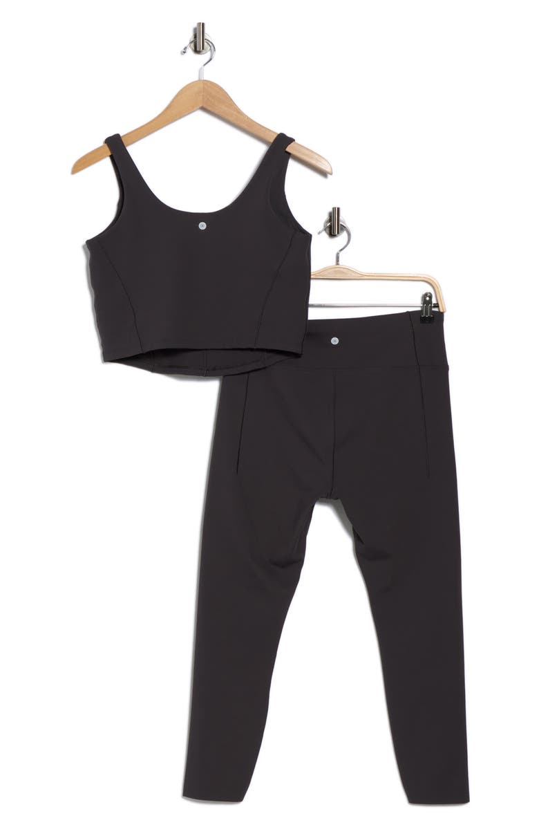 HARMONY AND BALANCE Corset Seam Sports Bra & Leggings Set, Alternate, color,