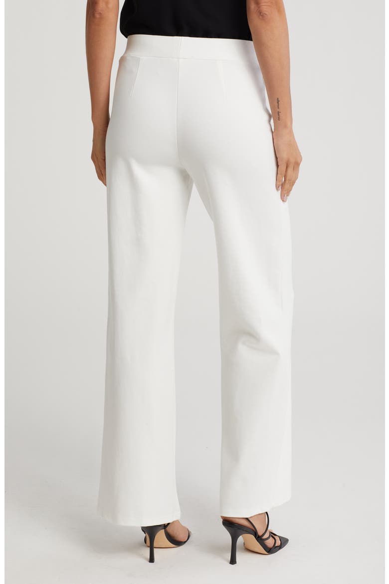 Kim Wide Leg Pull-On Pants, Alternate, color, GARDENIA