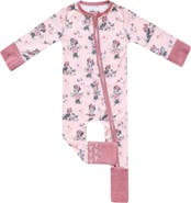Copper Pearl Minnie Mouse Convertible Zip-Up Footie