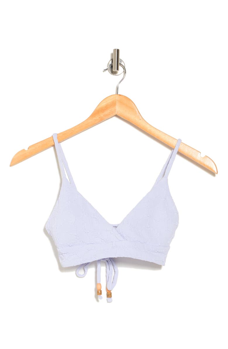 Maaji Lavander Lace-Up Reversible Bikini Top, Alternate, color, 