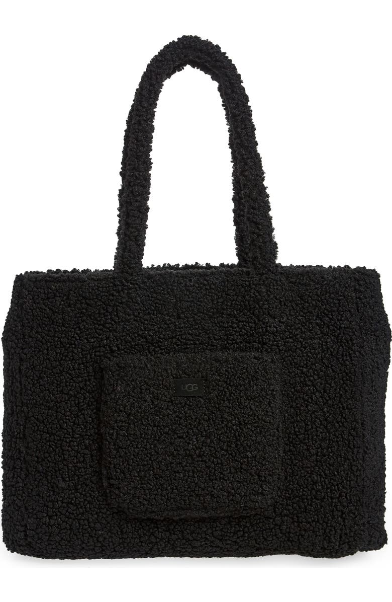 UGG<sup>®</sup> Large Adrina High Pile Fleece Tote, Main, color,