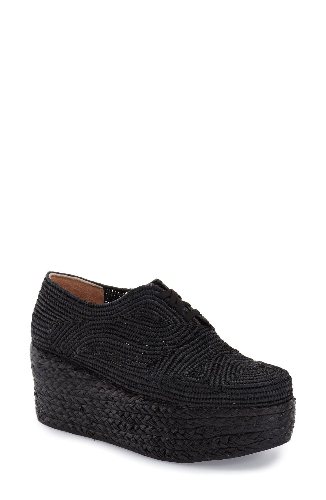 Robert Clergerie 'Pinto' Woven Platform Oxford (Women) | Nordstrom