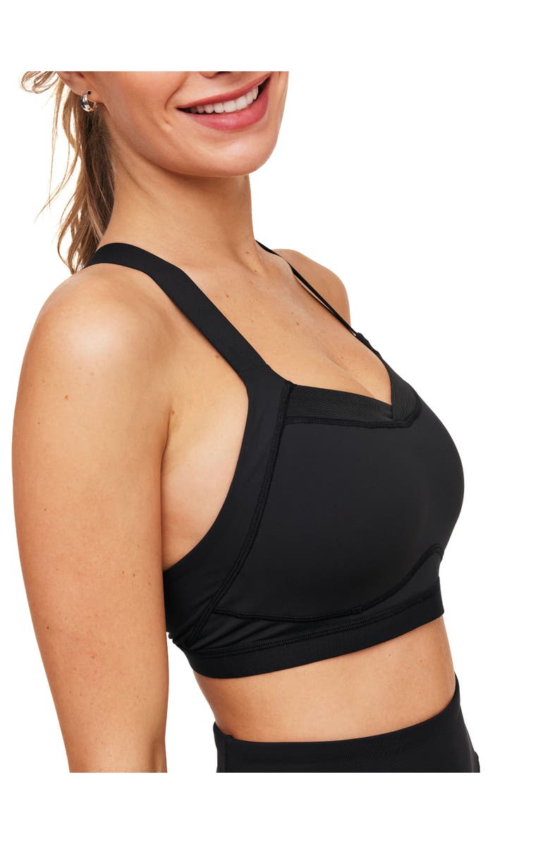 Adore Me Brylee High Support Sports Bra, Alternate, color, Black