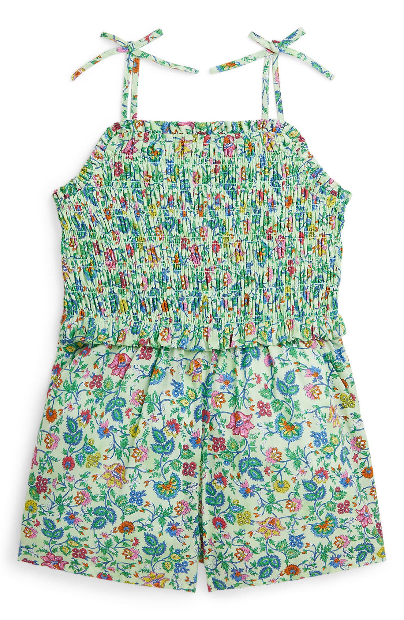 Ralph Lauren Kids' Floral Smocked Romper
