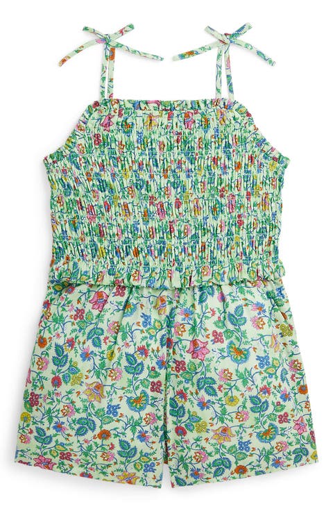 Kids' Floral Smocked Romper (Little Girl)