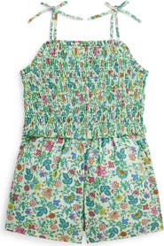 Ralph Lauren Kids' Floral Smocked Romper