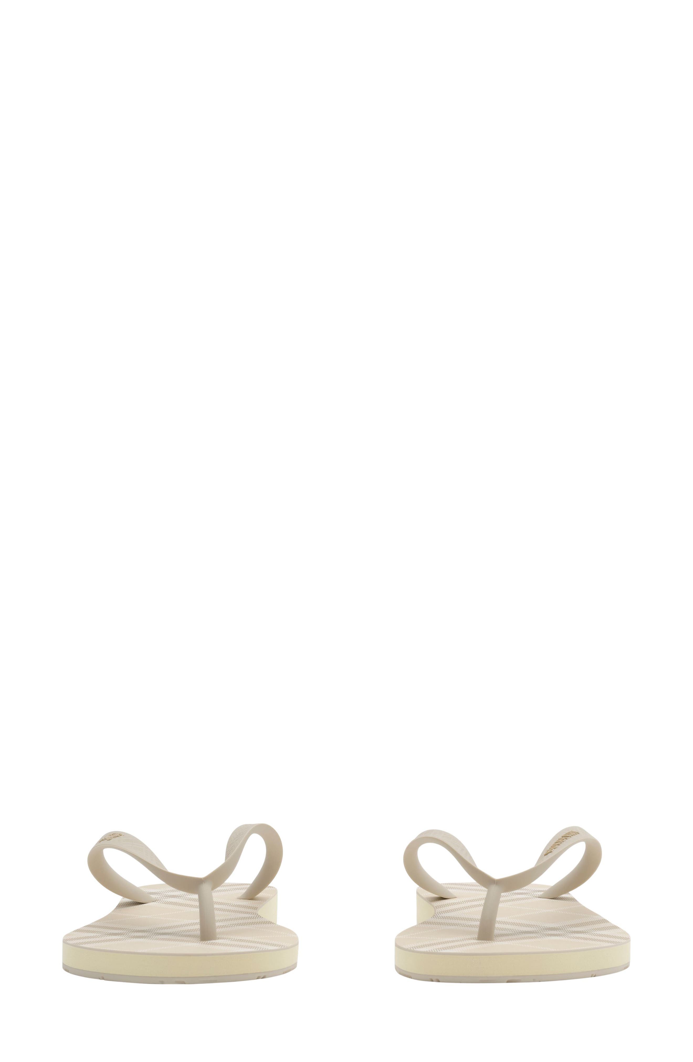 Haze Flip Flop, Alternate, color, YARN BEIGE CHECK/ HUNTER