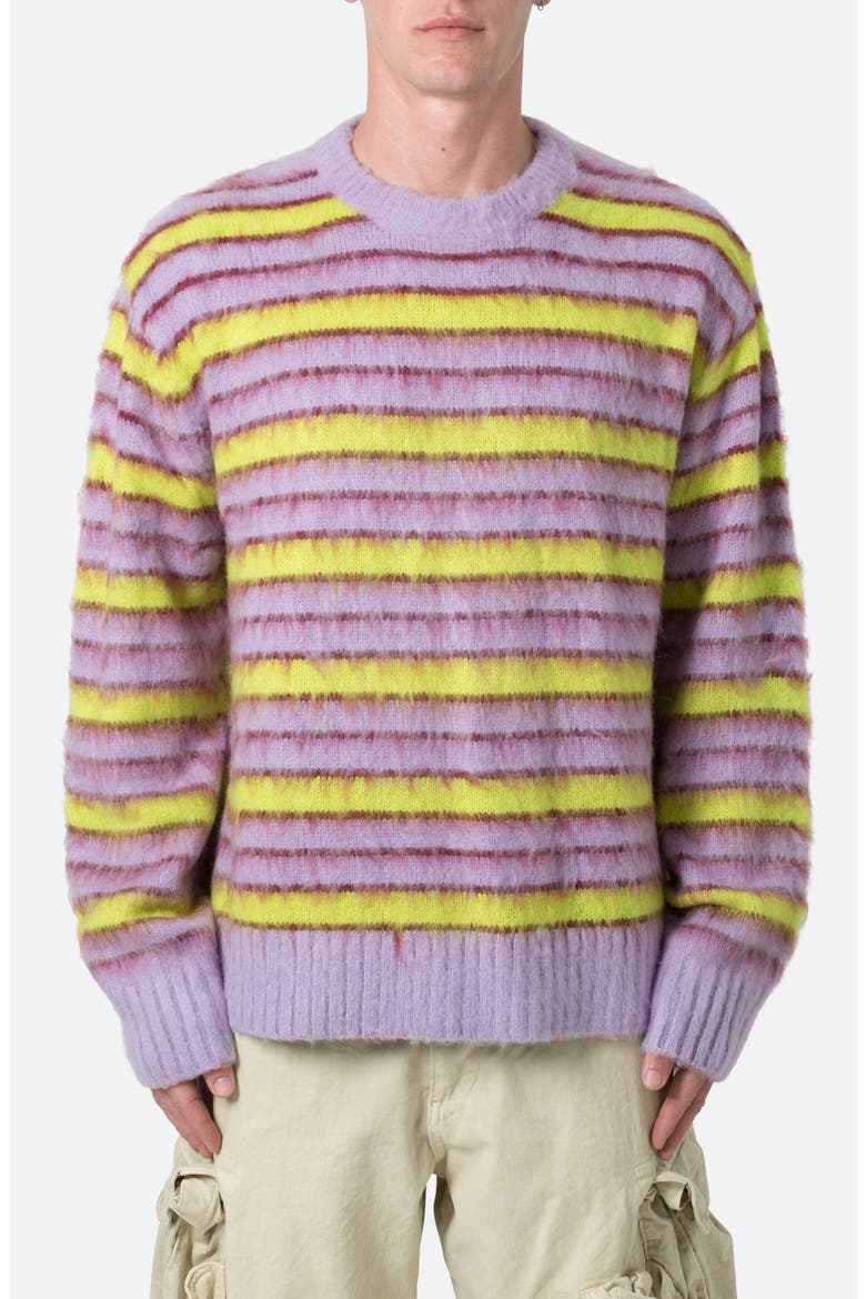 Striped Faux Mohair Sweater (Men) | Nordstrom