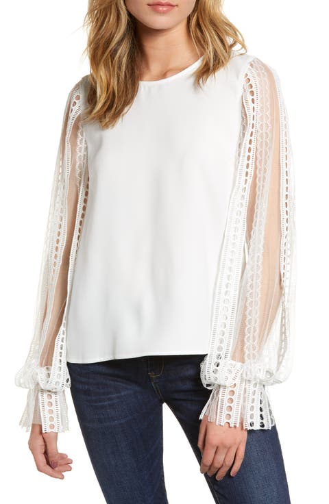 Lace Sleeve Blouse