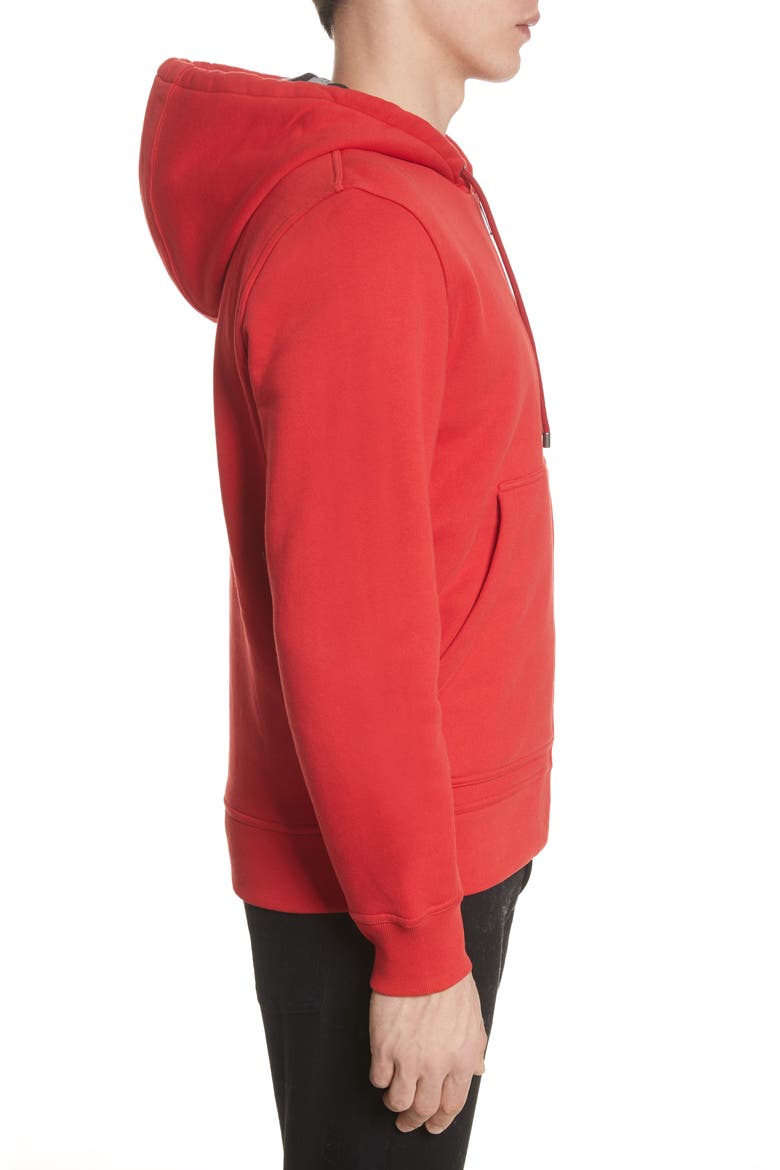 Fordson Fleece Hoodie, Alternate, color, MILITARY RED