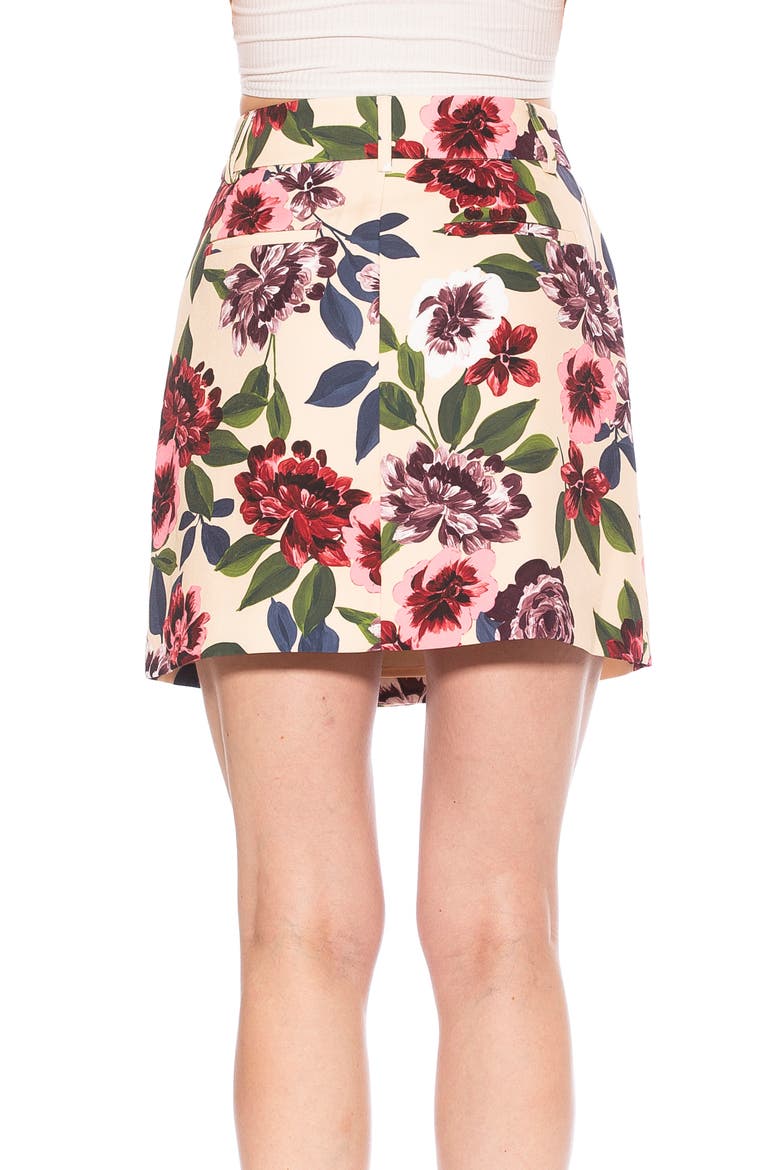 Cyrus Double Breasted Miniskirt, Alternate, color, BEIGE FLORAL