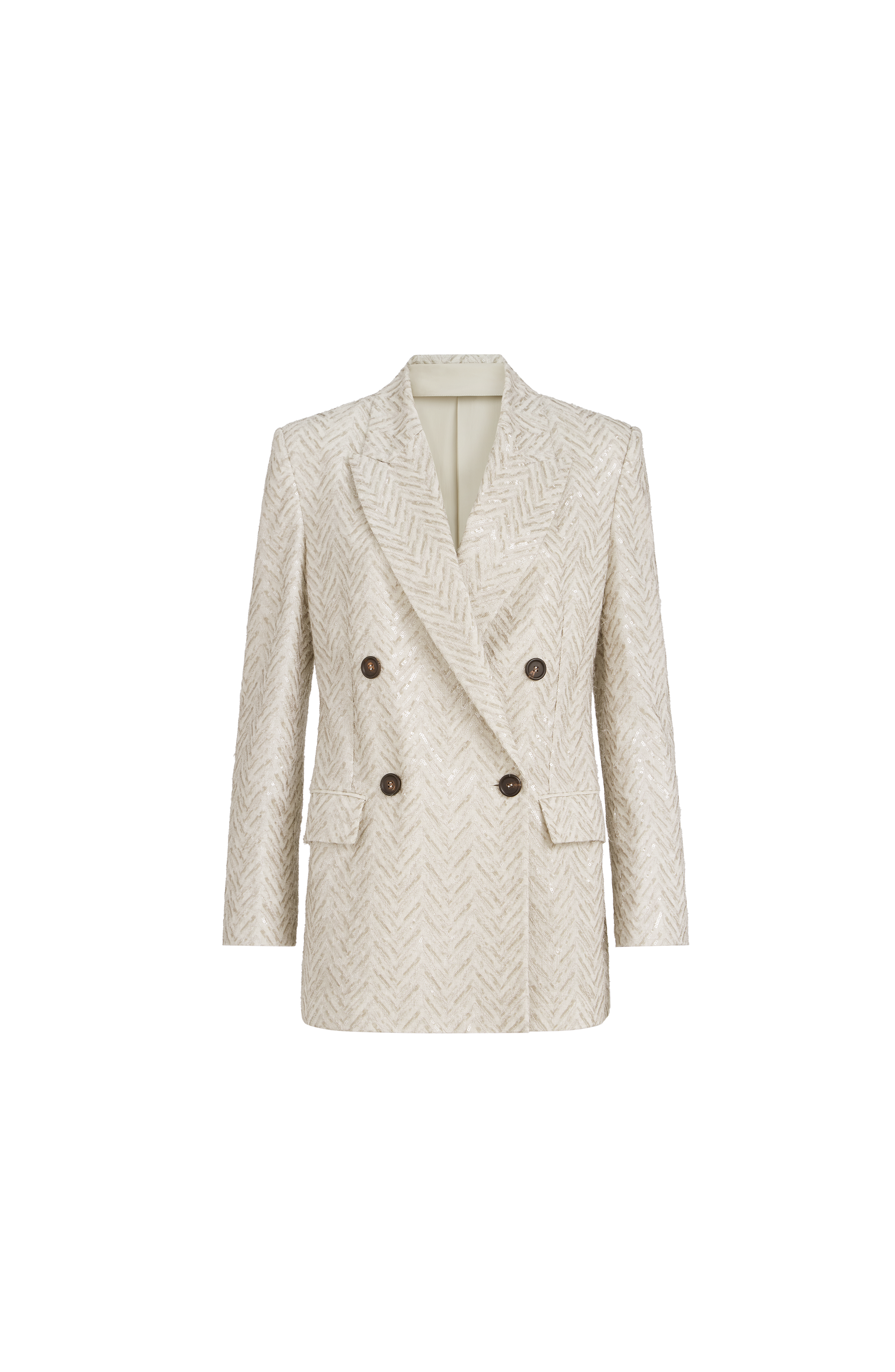Dazzling chevron embroidery blazer - image 2