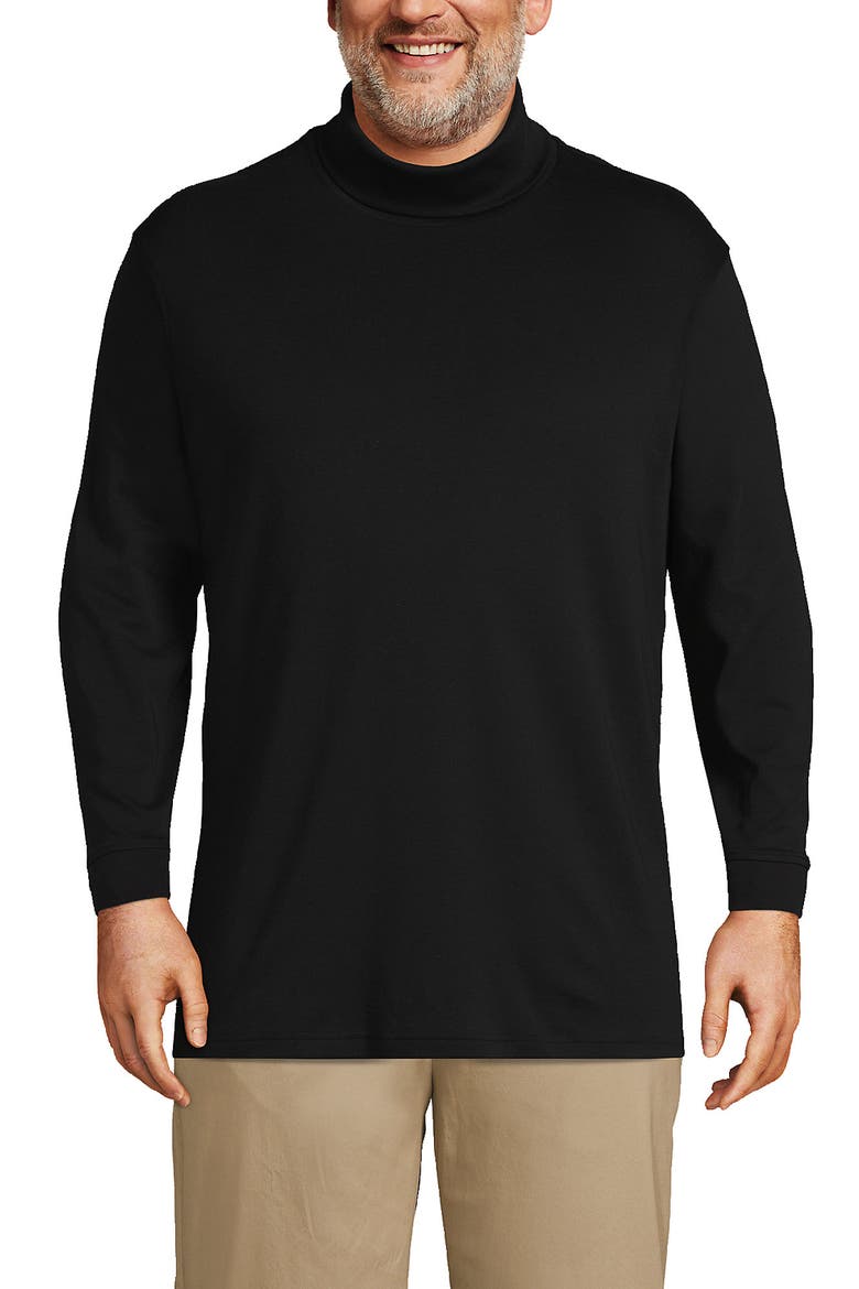 Cotton Supima Turtleneck, Alternate, color, Black