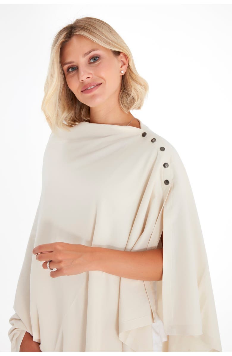 Accouchée Four in One Multipurpose Supreme Cotton Cape, Alternate, color, Beige