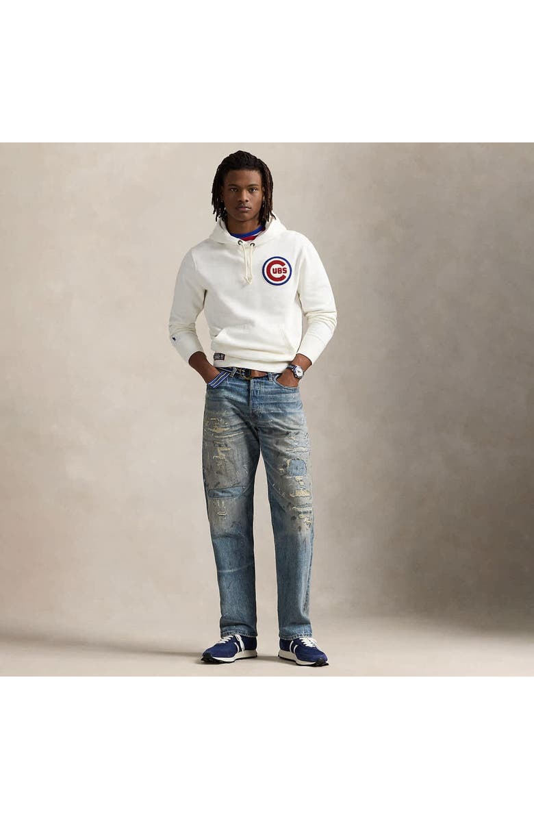 Polo Ralph Lauren White Cubs Fleece Hoodie, Alternate, color, 