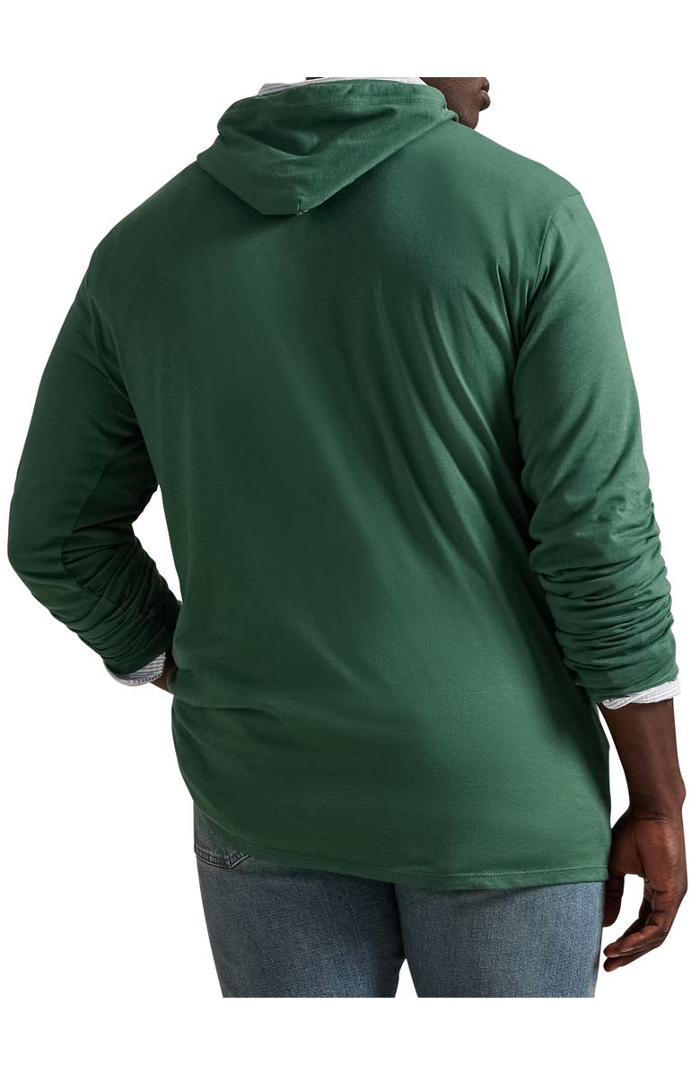 Polo Ralph Lauren Big & Tall Polo Bear Jersey Hooded T-Shirt, Alternate, color, Washed Forest