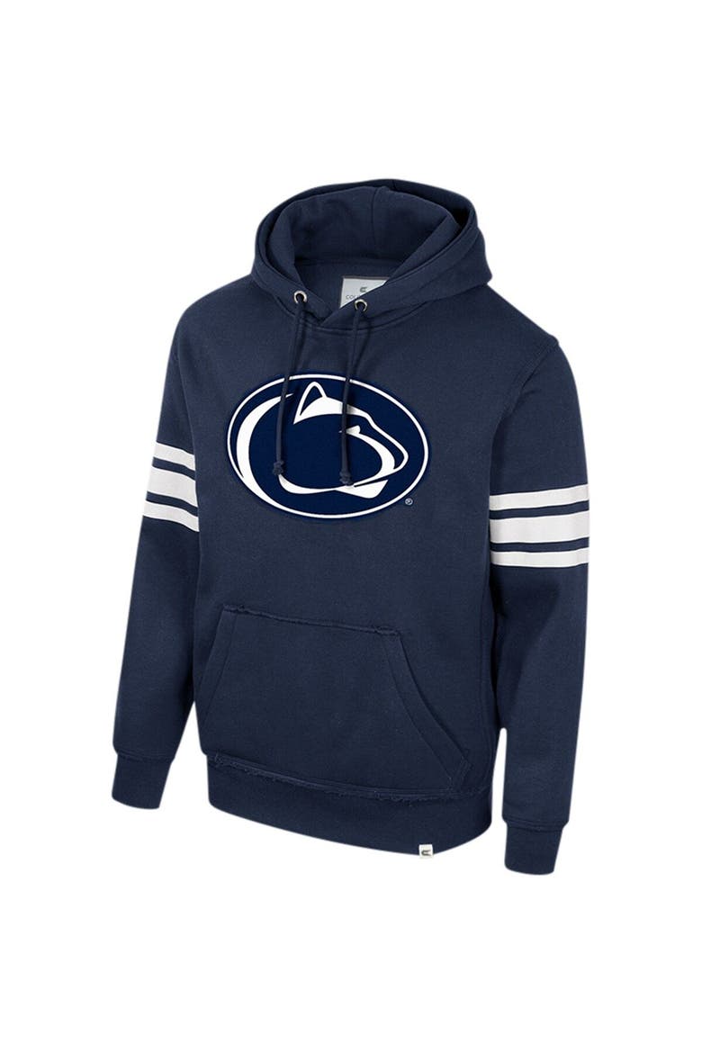 Men's Colosseum Navy Penn State Nittany Lions Saluting Pullover Hoodie, Alternate, color, Navy