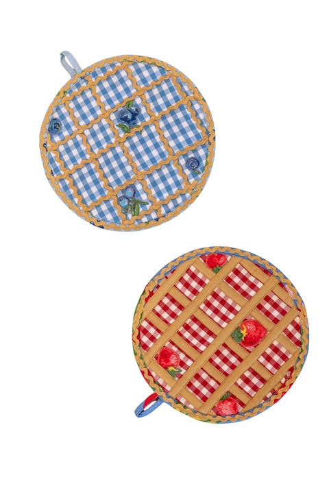 Berry Fine Pie Time Potholder & Trivet, Set of 2
